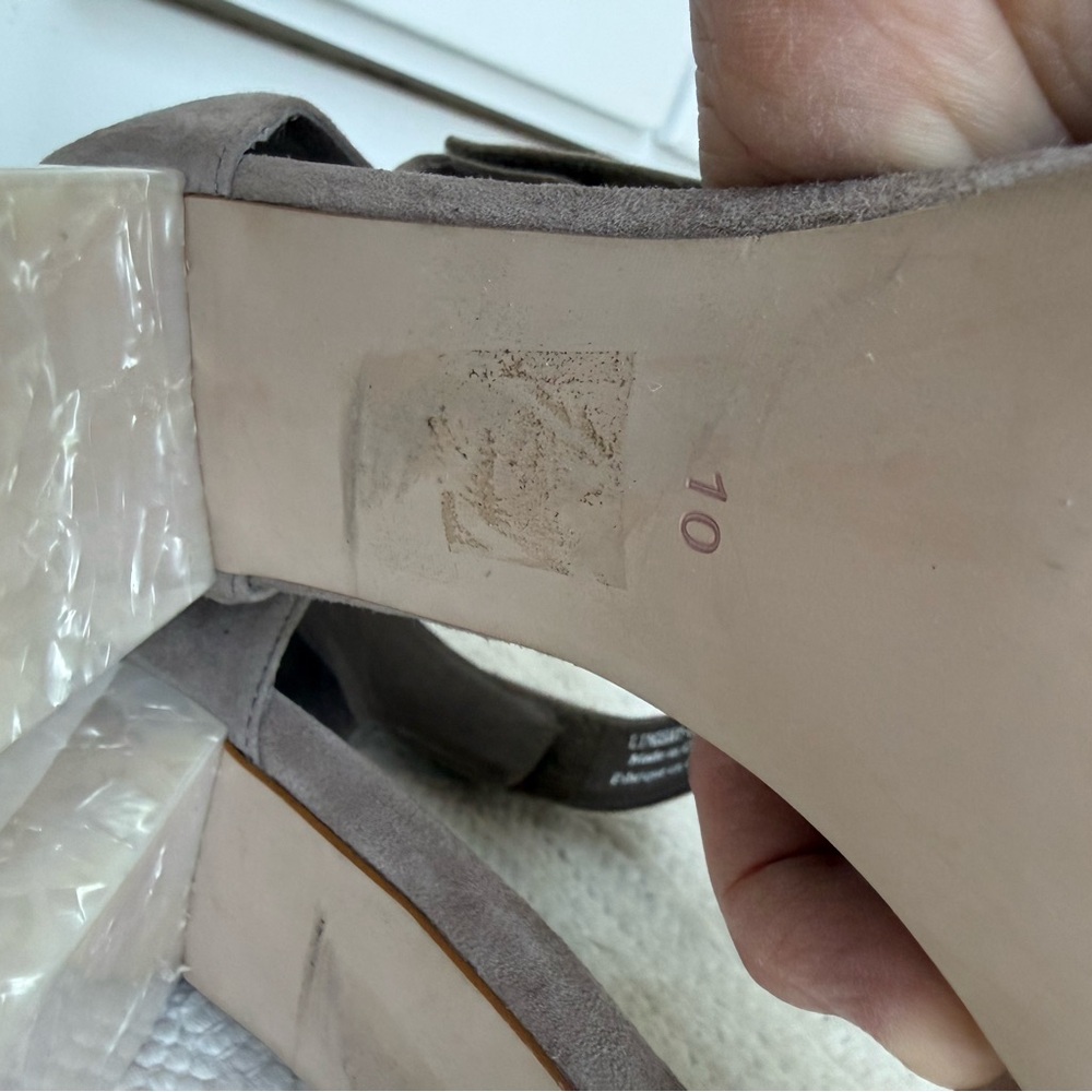 Jeffrey Campbell tan suede heels sz 10 - Picture 6 of 7